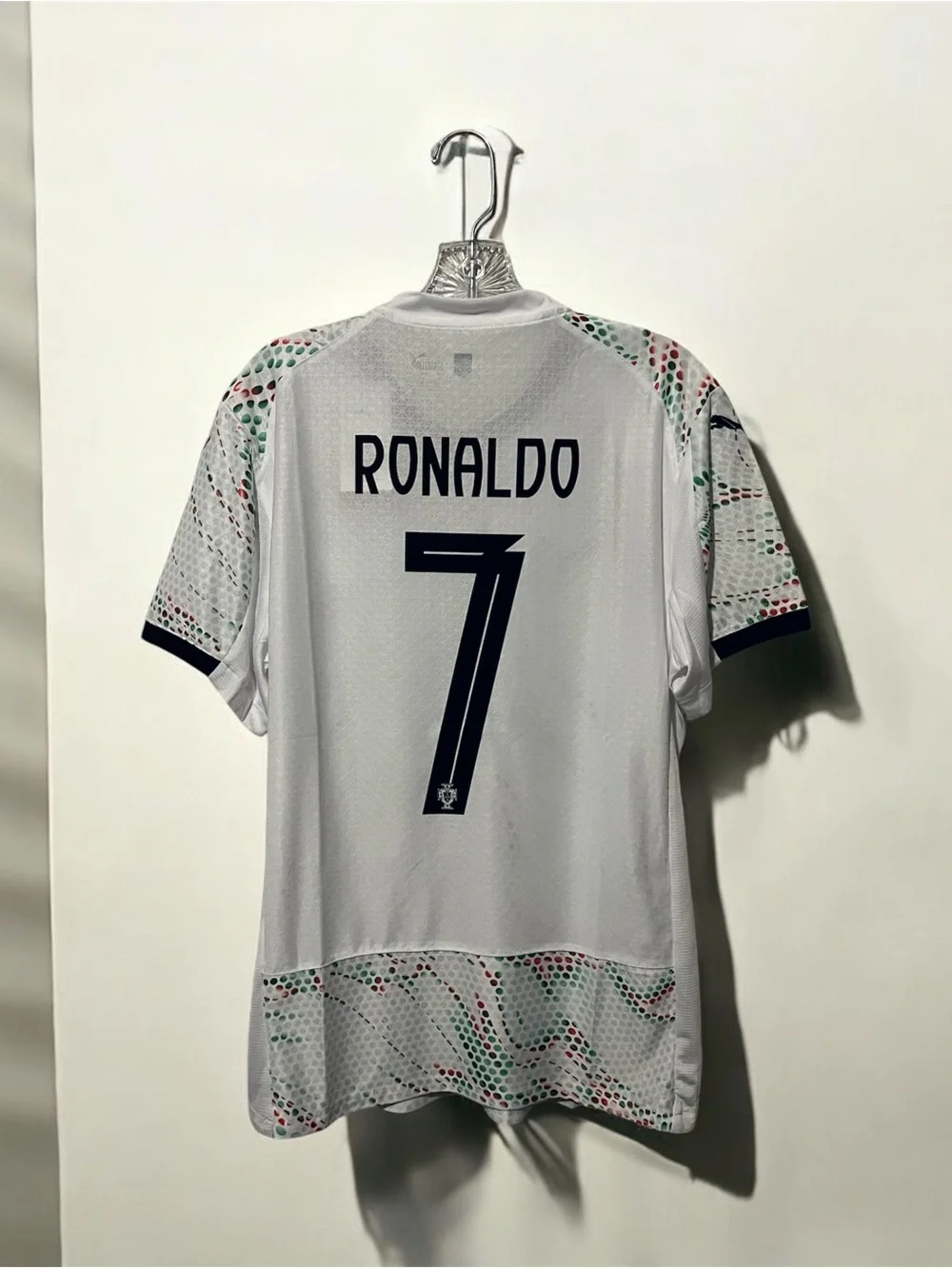 Puma Portugal White Number 7 Men's Football Jersey